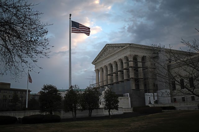 The US Supreme Court is shown March 17, 2025 in Washington, DC.