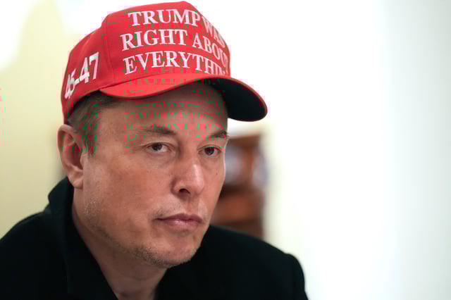 Tesla and SpaceX CEO Elon Musk attends a cabinet meeting held by U.S. President Donald Trump at the White House on March 24, 2025 in Washington, DC.