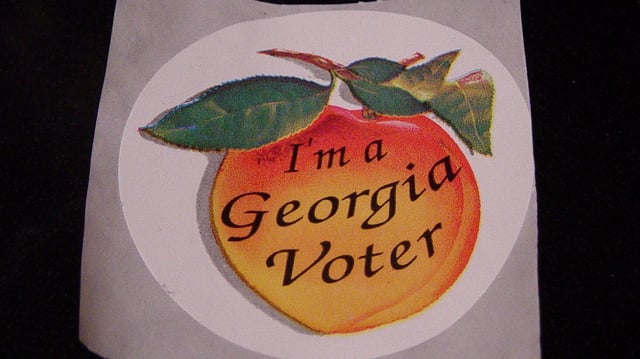 Georgia voting sticker