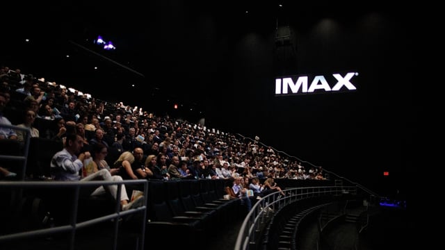 An Imax movie screen.