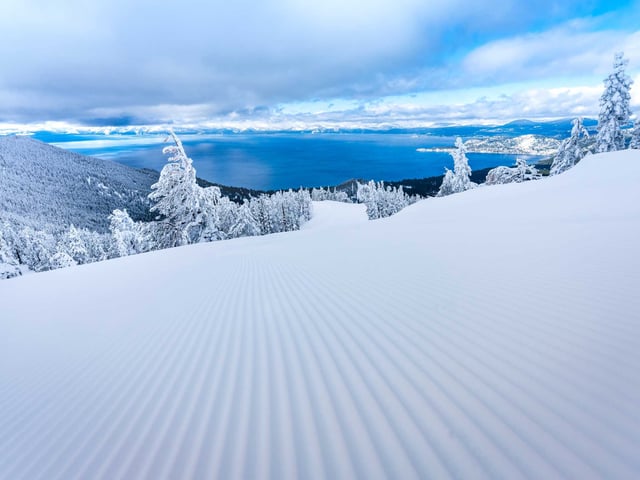 Scenes from Diamond Peak Ski Resort in Nevada. A child was killed at the resort in a non-ski accident on Saturday.