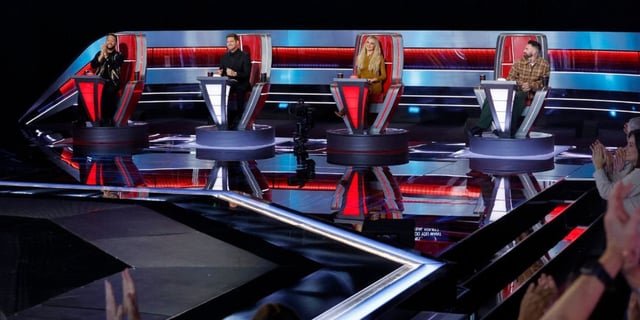 The coaches watch the Knockouts on 'The Voice' Season 27.
