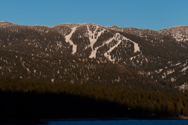 FILE — Diamond Peak resort at sunset near Incline Village, Nevada.
