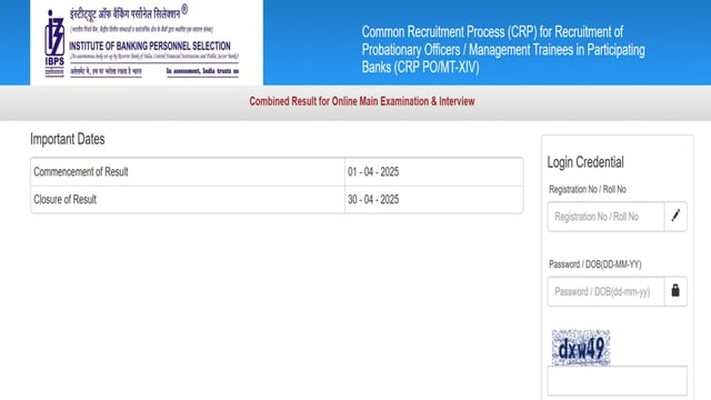 IBPS PO Result 2025 for main exam and interview declared at ibps.in, link here 
