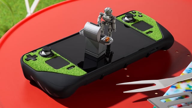 dbrand touch grass steam deck