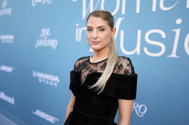 Meghan Trainor at the Billboard Women in Music 2025 held at the YouTube Theater on March 29, 2025 in Los Angeles, California.