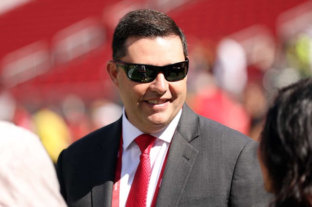 San Francisco 49ers owner Jed York before the Niners play Arizona Cardinals at Levi’s Stadium in Santa Clara, Calif., on Sunday, October 6, 2024.