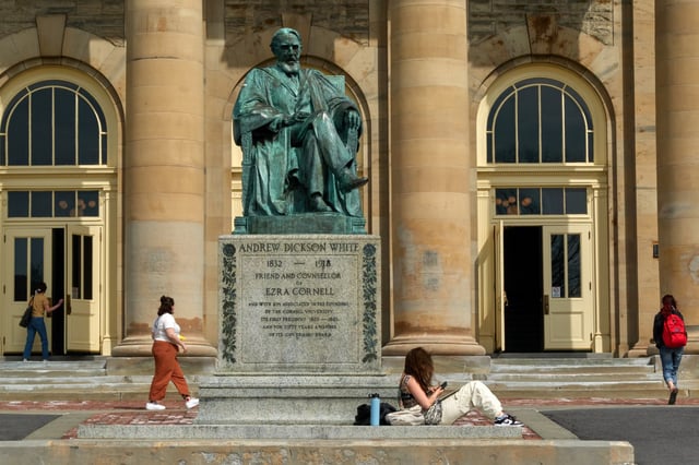 Goldwin Smith Hall at the Cornell University campus in Ithaca, N.Y., in 2023. 
