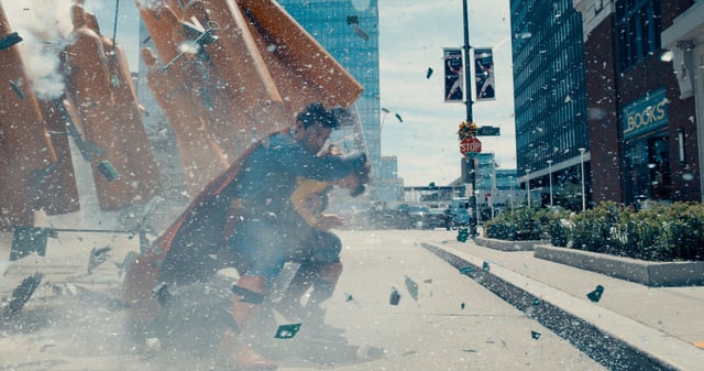 DAVID CORENSWET as Superman in “SUPERMAN,” a Warner Bros. Pictures release.