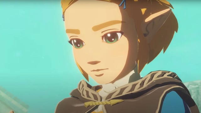Zelda looking down