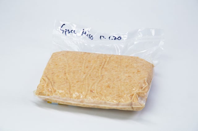 The miso mixture, made of soybeans, salt and koji, before being blasted off to space for fermentation.