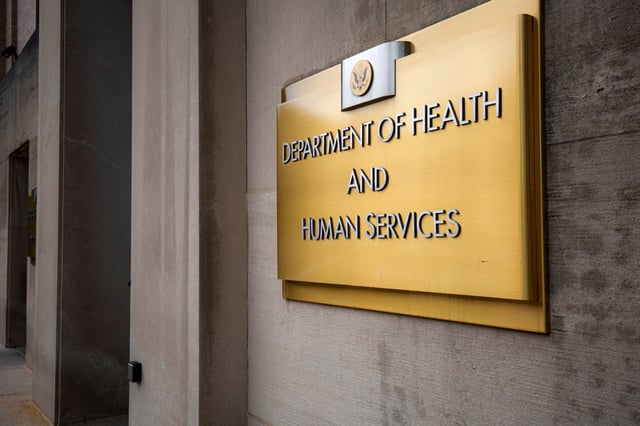 The U.S. Department of Health and Human Services building in Washington, DC, on July 22, 2019.