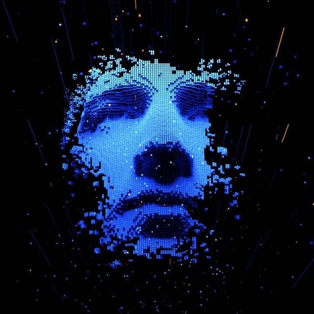 AI digital face of a human