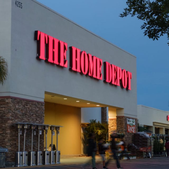 A Home Depot store.