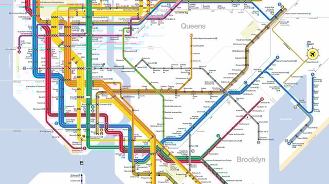 MTA's 2025 NYC subway map