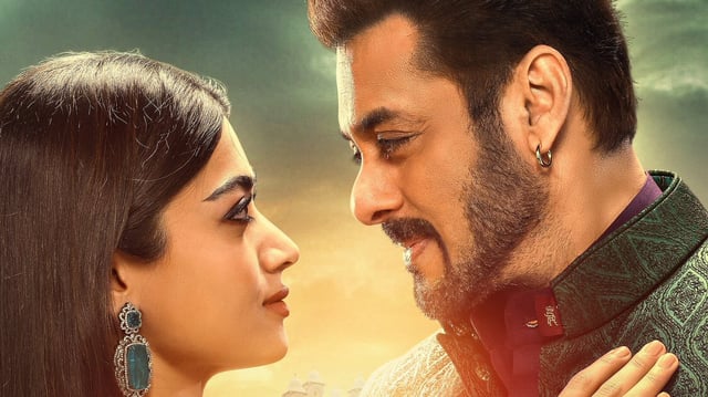 Sikandar worldwide box office collection day 4: Rashmika Mandanna and Salman Khan in a still from the film.