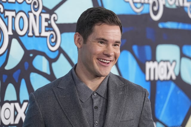 Adam Devine arrives at the premiere of &#34;The Righteous Gemstones&#34; on Wednesday, March 5, 2025, at Paramount Theatre in Los Angeles.