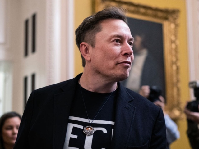UNITED STATES - MARCH 5: Elon Musk, of the Department of Government Efficiency, leaves a lunch with senate Republicans in the U.S. Capitol on Wednesday, March 5, 2025. (Tom Williams/CQ Roll Call)