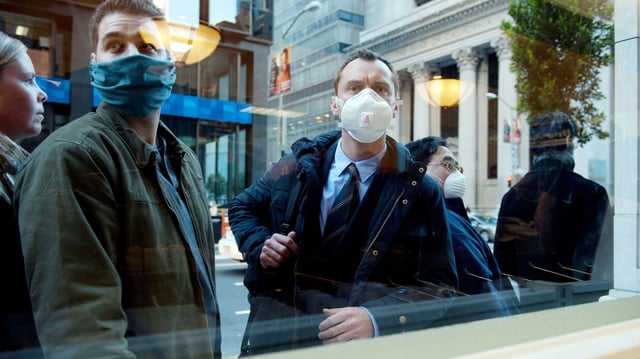 Jude Law in Contagion in 2011.