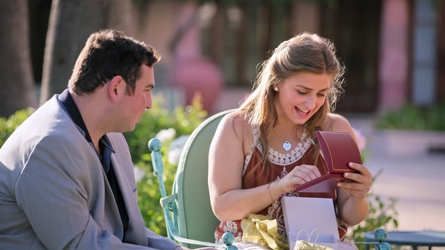 David and Abbey in "Love on the Spectrum" (Credit: Netflix)