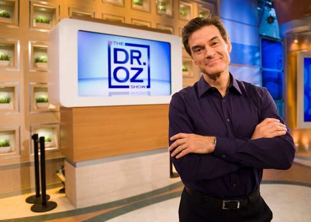 Dr. Mehmet Oz on the Dr. Oz Show in New York set on Aug. 24, 2010.