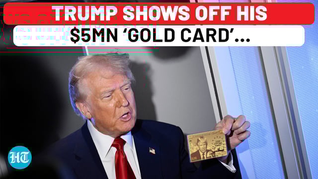 Trump reveals ‘gold card’ with his image for the first time