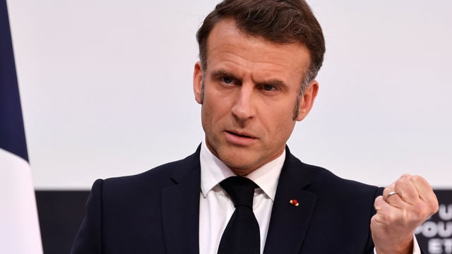 French President Emmanuel Macron, whose cologne use has made headlines after the publication of a book. 