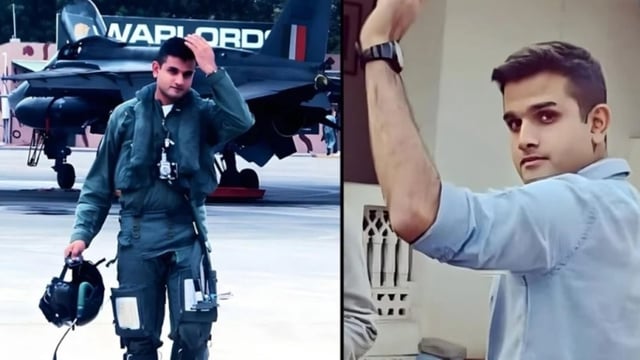 Indian Air Force flight lieutenant Siddharth Yadav.
