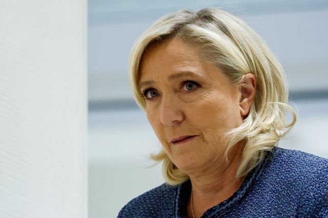 Marine Le Pen au palais de justice de Paris, le 31 mars 2025.
