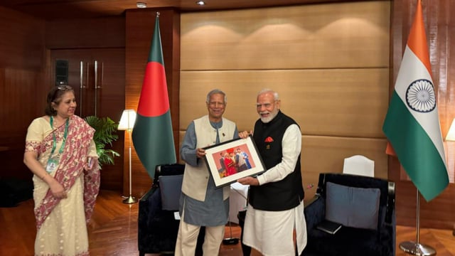 Bangladesh Chief Adviser Muhammad Yunus presented a throwback picture of himself with PM Modi