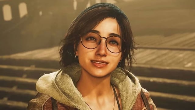 Alma smiling