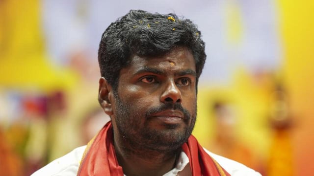 Tamil Nadu BJP President K. Annamalai said his work as a party worker would continue and asserted he came to politics opposing corruption and there will be no compromise in that respect (PTI)