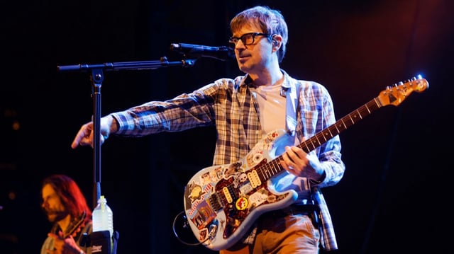 Rivers Cuomo of Weezer performs at Wonderfront Music &amp; Arts Festival on Saturday, May 11, 2024 in San Diego, CA. Weezer will perform in the Mojave Tent at Coachella on Saturday, April 12. (Photo by K.C. Alfred, The San Diego Union-Tribune)