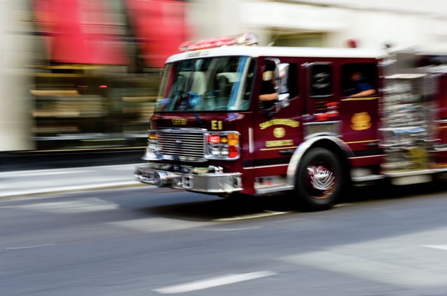 FILE - A four-alarm fire erupted in San Francisco&#39;s Nob Hill on Saturday, April 4, 2025.