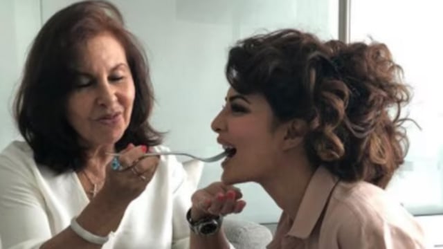 Jacqueline Fernandez's mother was hospitalised for a few weeks.