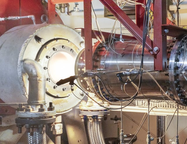An image published by the British Defense Ministry on Sunday as the British government hailed a &#34;milestone moment on hypersonics research.