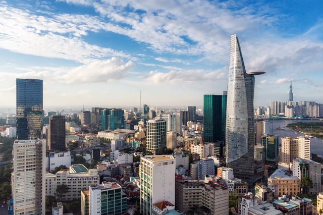 La ville de Hô Chi Minh au Vietnam.