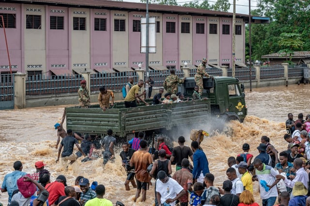 Kinshasa is regularly prone to flooding
