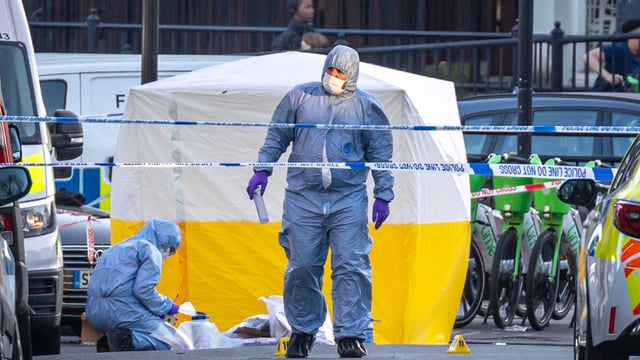 Police were called to reports of a stabbing in Shepherd’s Bush, at about 1.10pm on Saturday
