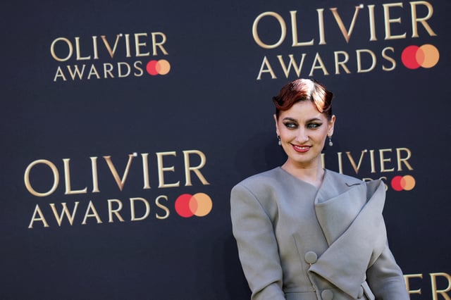 Georgie Buckland attends the Olivier Awards at the Royal Albert Hall in London, Britain, April 6, 2025. REUTERS/Isabel Infantes REFILE - CORRECTING ID FROM "SELENA BARROW" TO "GEORGIE BUCKLAND".