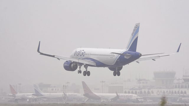 The flight left for Varanasi after the police completed the necessary formalities.