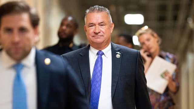 Rep. Don Bacon, R-Neb., arrives for the House Republican Conference caucus meeting in the U.S. Capitol on Tuesday, September 10, 2024.