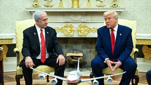 Trump and Netanyahu in the Oval Office. Photo: Saul Loeb/AFP via Getty