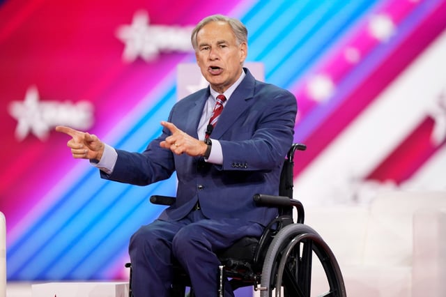 Texas Gov. Greg Abbott attends the Conservative Political Action Conference (CPAC) in Dallas, on Aug. 4, 2022.