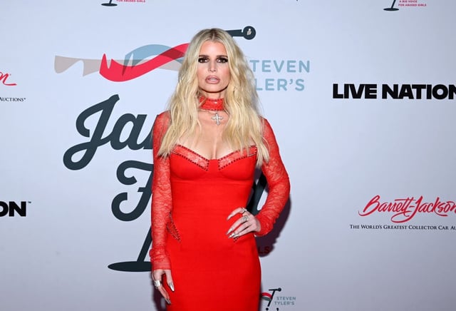 Jessica Simpson attends the Jam for Janie GRAMMY Awards Viewing Party presented by Live Nation at Hollywood Palladium on February 04, 2024 in Los Angeles, California.