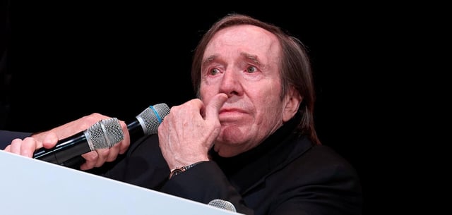 Netzer bei der Eröffnung einer Sonderausstellung über sein Leben