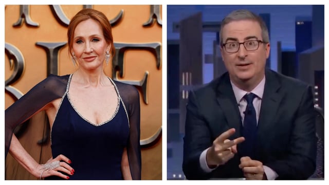 JK Rowling and John Oliver are fighting over trans athletes rights to participate in sports