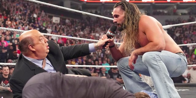 Seth Rollins and Paul Heyman on WWE Raw