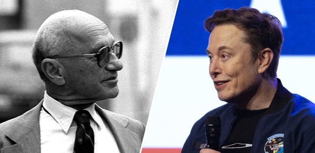 Milton Friedman et Elon Musk 08/04/2025 Motte Inchauspé