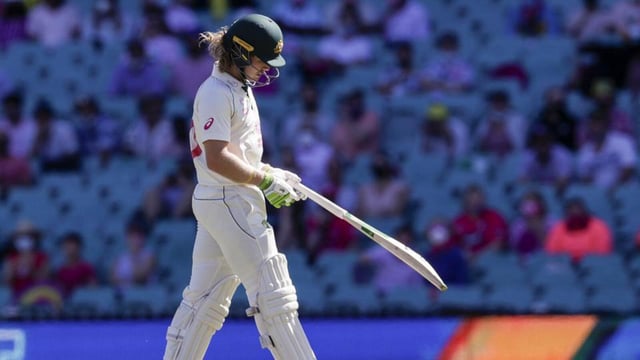 Australia's Will Pucovski made his Test debut against India in the 2021 Sydney Test. (AP)